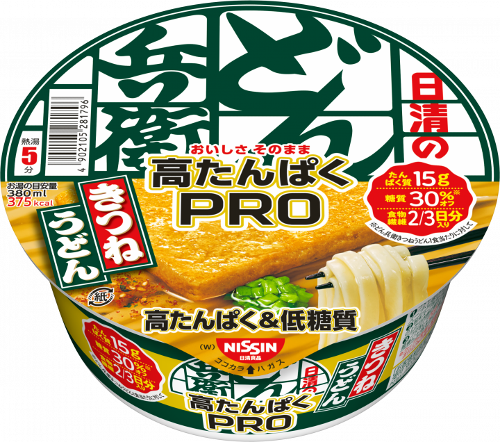 88g×1個 日清食品 日清のどん兵衛PRO 高たんぱく&低糖質 きつねうどん [西] 0095