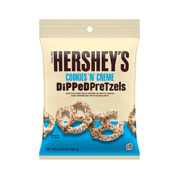 120g×1個 鈴商 ハーシー ディップドプレッツェル クッキー&クリーム