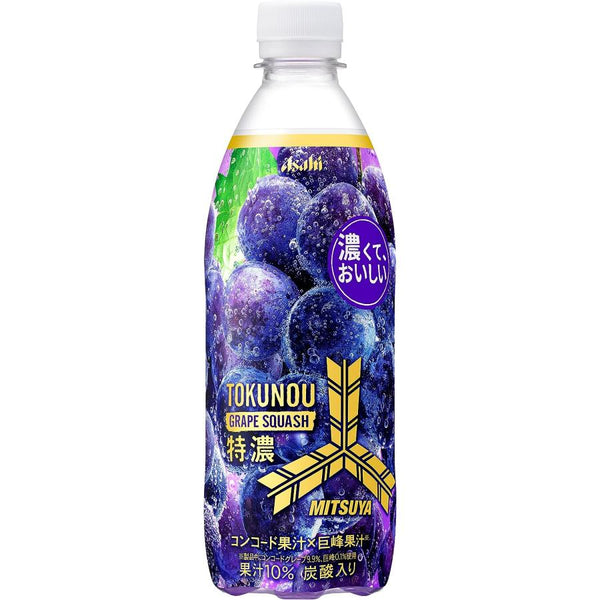 500ml×1個 アサヒ飲料 三ツ矢サイダー特濃グレープスカッシュ 0095