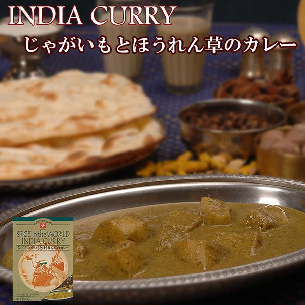 170g×1個 キャニオンスパイス インドじゃがいもとほうれん草カレー