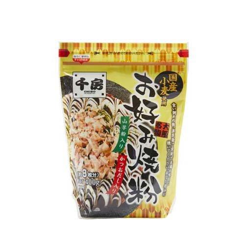 400g×1個 千房ホールディングス 国産小麦使用 お好み焼粉 0095
