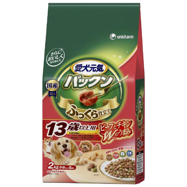 ⚠️残りわずか⚠️2kg×1個 ユニ・チャーム ゲインズパックン 13歳からの愛犬用