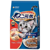 🔥残りわずか🔥1kg×1個 ユニ・チャーム ねこ元気 お魚ミックス まぐろ・かつお・白身魚入り