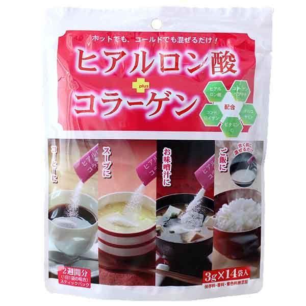 42g×1個 新日配薬品 ヒアルロン酸+コラーゲン