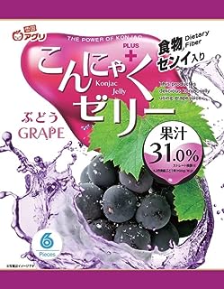 96g（16g×6個）×1個 雪国アグリ こんにゃくゼリー ぶどう味 0038