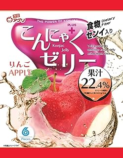 96g（16g×6個）×1個 雪国アグリ こんにゃくゼリー りんご味 0038
