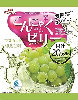 96g（16g×6個）×1個 雪国アグリ こんにゃくゼリー マスカット味 0038