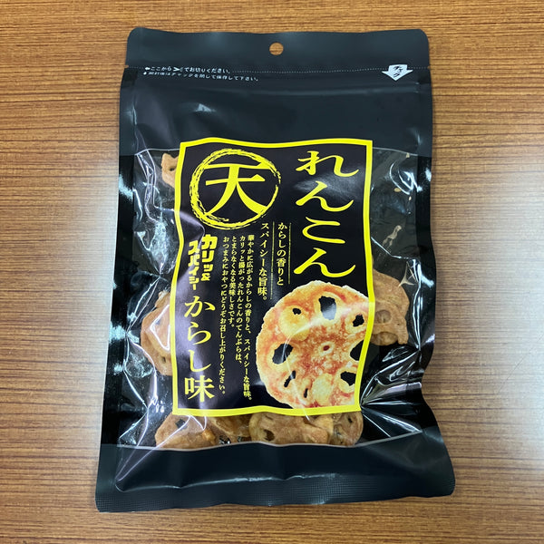 50g×1個 奈良祥樂 カリッ&スパイシー レンコンからし味