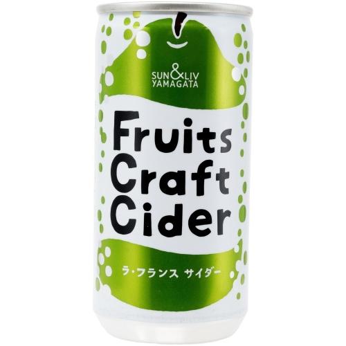 200ml×1個 山形食品 Fruits Craft Cider ラ・フランス