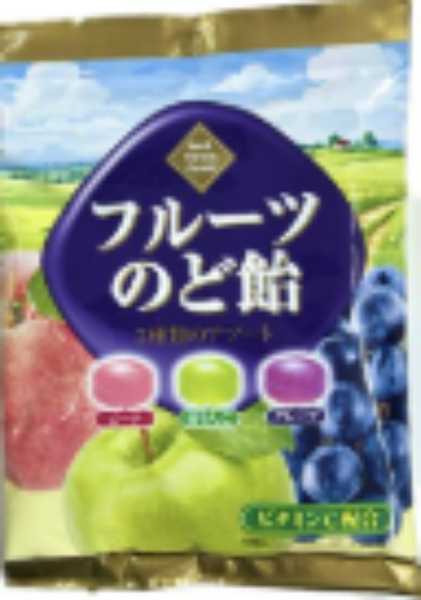 80g×1個 三都屋 フルーツのど飴 3種アソート