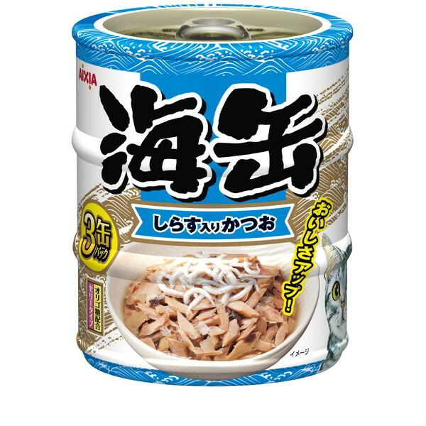 180g×1個 アイシア 海缶ミニ しらす入りかつお