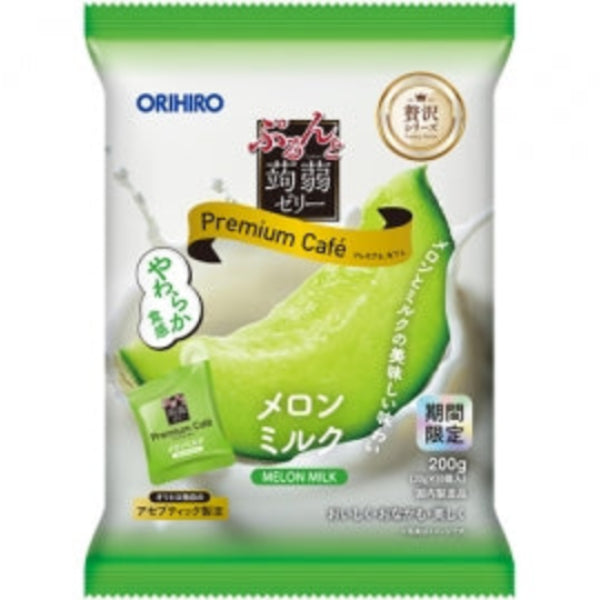 200g×1個 オリヒロ ぷるんと蒟蒻 プレミアムカフェ メロンミルク