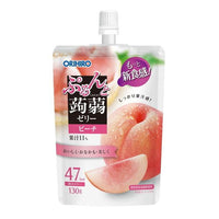 130g×1個 オリヒロプランデュ ぷるんと蒟蒻ゼリー ピーチ 0095