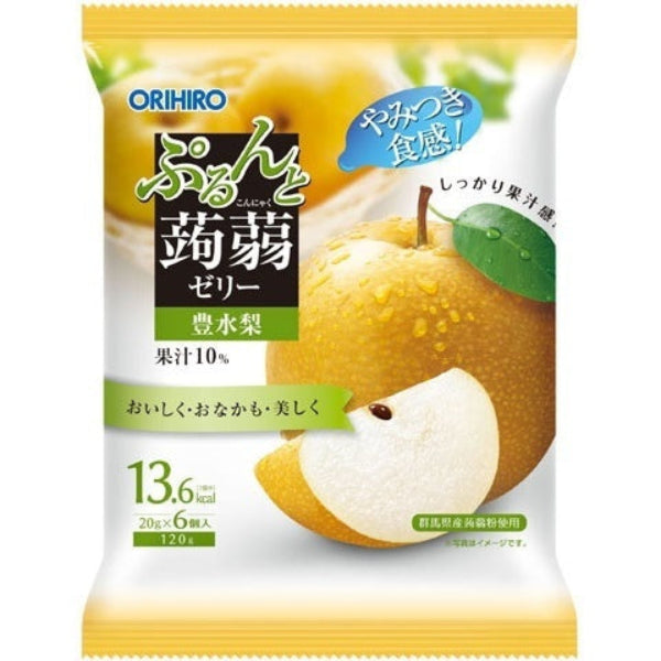 120g×1個 オリヒロプランデュ 蒟蒻ゼリーパウチ 豊水梨
