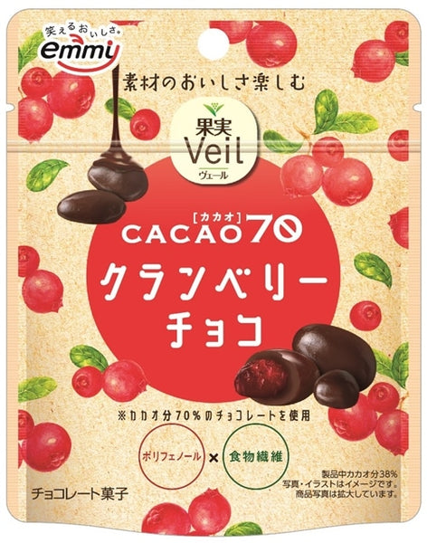 36g×1個 正栄デリィシィ 果実veil クランベリーチョコスタンドパウチ 0038