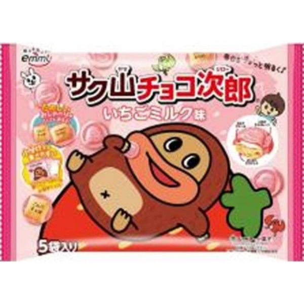 80g×1個 正栄デリシィ サク山チョコ次郎 いちごミルク味
