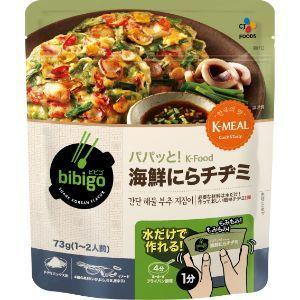 73g×1個 CJ FOODS JAPAN bibigo パパッとK-Food 海鮮にらチヂミ 0095