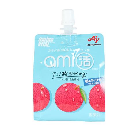 180g×1個 味の素 アミノバイタル ami活 ゼリードリンク 朝のライチ味