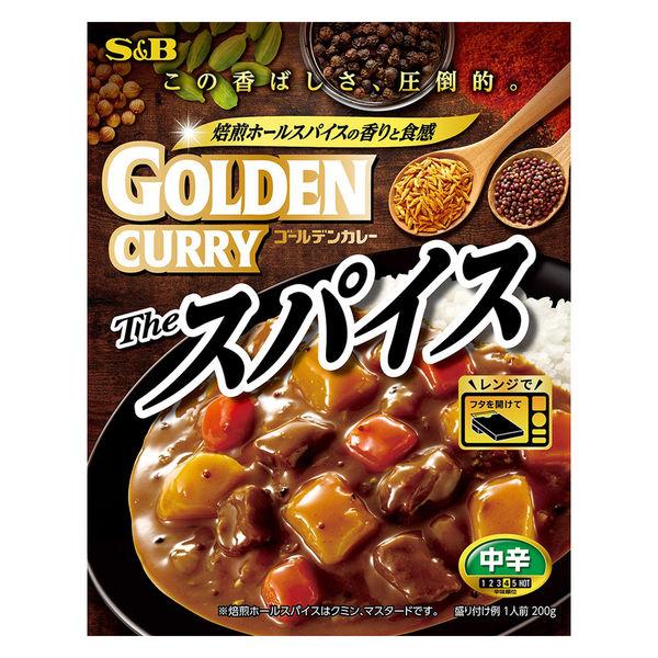 200g×1個 エスビー食品 ゴールデンカレー レトルト ザ・スパイス 中辛