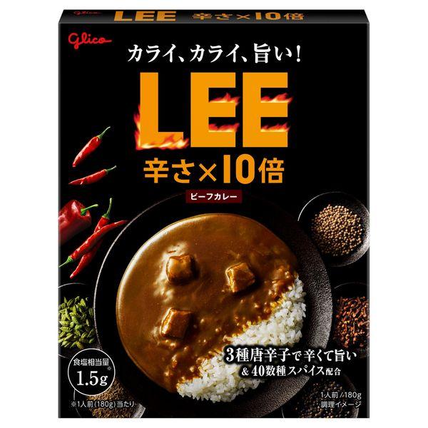 180g×1個 江崎グリコ ビーフカレーLEE 辛さ×10倍