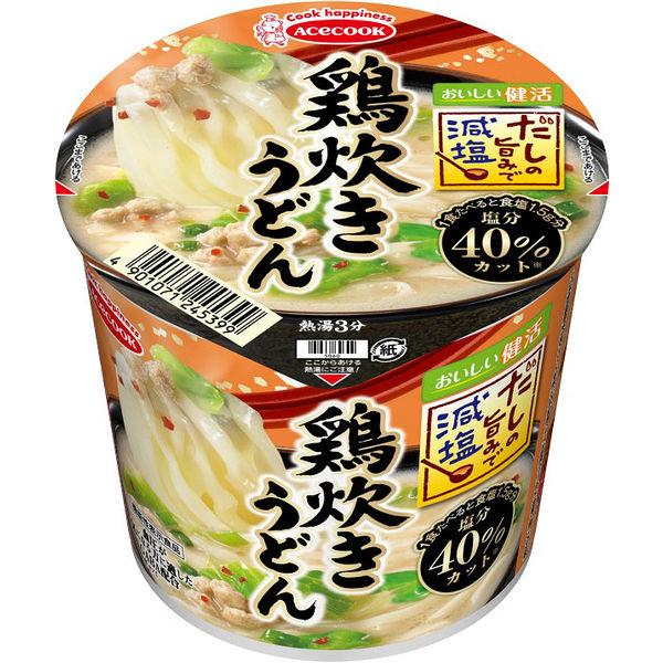 45g×1個 エースコック だしの旨みで減塩 鶏炊きうどん