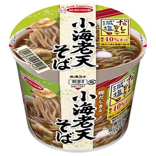 42g×1個 エースコック だしの旨みで減塩 小海老天そば