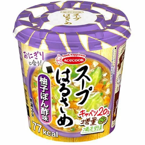 【2個セット】32g×2個 エースコック スープはるさめ 柚子ぽん酢 0095