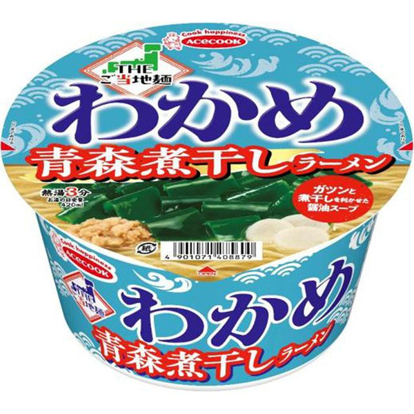 71g×1個 エースコック THEご当地麺×わかめ 青森煮干しラーメン