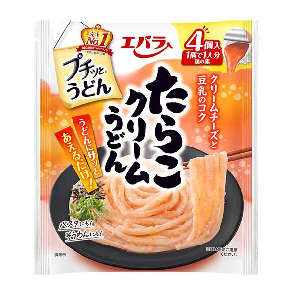 84g×1個 エバラ食品 プチッとうどん たらこクリームうどん