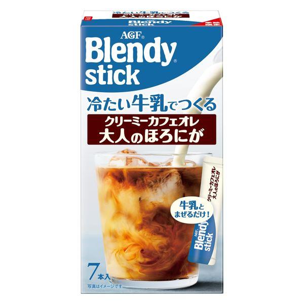 1個（7本入） 味の素AGF ブレンディスティック 冷たい牛乳でつくるクリーミーカフェオレ 大人のほろにが