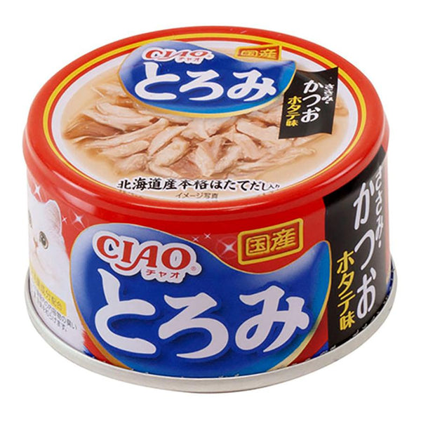 80g×1個 いなばペットフード CIAO とろみ ささみ・かつお ホタテ味