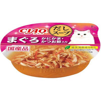 60g×1個 いなばペットフード CIAO このままだしスープ まぐろ かにかま・かつお節入り