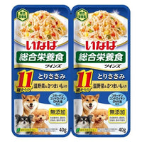 80g×1個 いなば 総合栄養食 ツインズ 11歳からのとりささみ 温野菜&さつまいも入り
