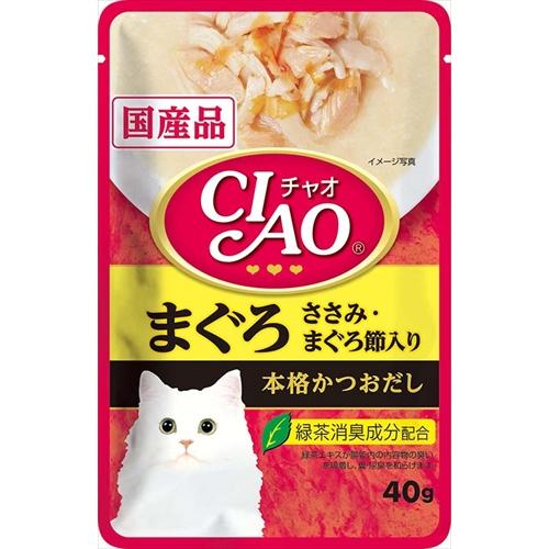 40g×1個 いなばペットフード CIAO まぐろ ささみ・まぐろ節入り