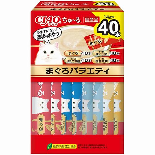 560g×1個 いなばペットフード CIAO ちゅ〜る まぐろバラエティBOX