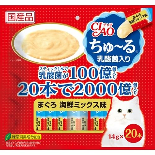 280g×1個 いなばペットフード ちゅ〜る乳酸菌入鮪海 0095