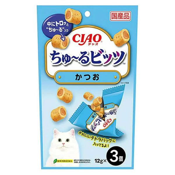 36g×1個 いなばペット CIAO チャオ ちゅーるビッツ 猫 かつお