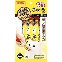 48g×1個 いなばペットフード CIAO ちゅ～る 焼かつお かつお節味 0095
