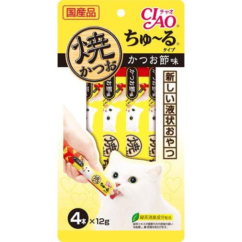 48g×1個 いなばペットフード CIAO ちゅ～る 焼かつお かつお節味 0095