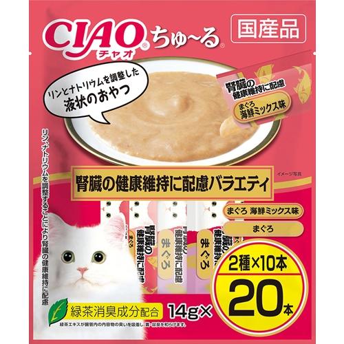 280g×1個 いなばペットフード CIAO ちゅ〜る 腎臓の健康維持に配慮バラエティ 0095
