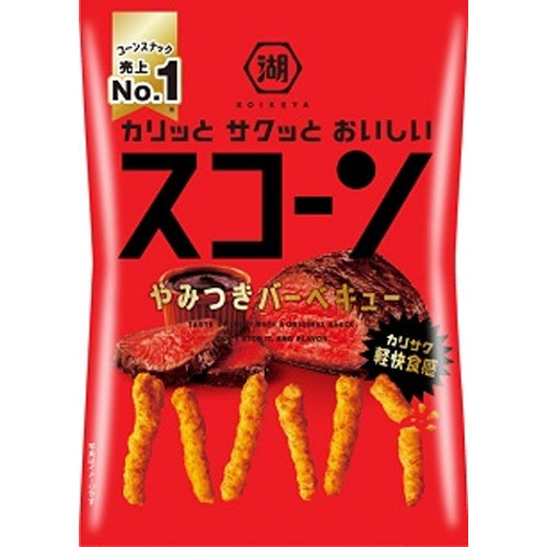 81g×1個 湖池屋 スコーン やみつきバーベキュー 10%増量！ 0038