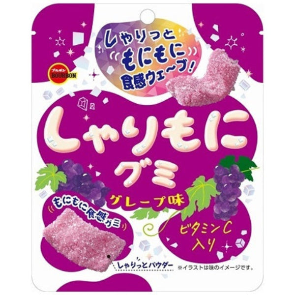 57g×1個 ブルボン しゃりもにグミ グレープ味