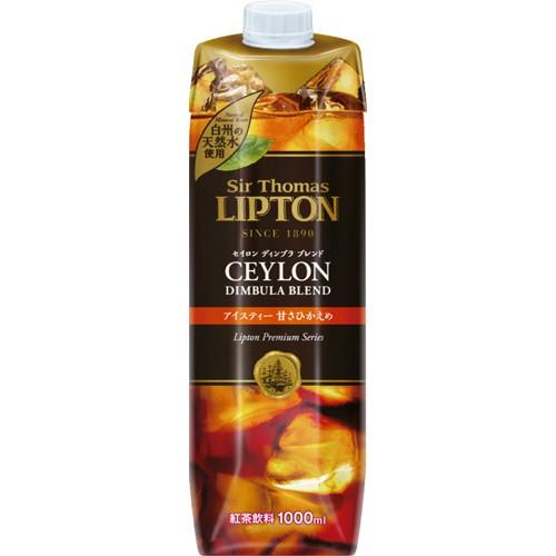 1000ml×1個 キーコーヒー サー・トーマス・リプトン アイスティー 甘さひかえめ 0095
