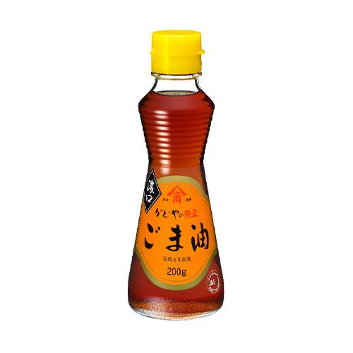 200g×1個 かどや製油 純正ごま油 濃口 0095