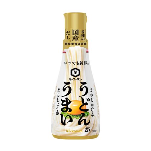 200ml×1個 キッコーマン食品 いつでも新鮮 うどんがうまいだししょうゆ