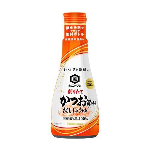 ⚠️残りわずか⚠️200ml×1個 キッコーマン食品 いつでも新鮮 削りたて鰹節香るしょうゆ