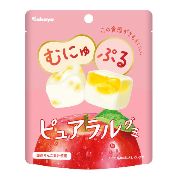 58g×1個 カバヤ ピュアラルグミ りんご