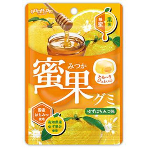 34g×1個 扇雀飴本舗 蜜果グミ ゆずはちみつ味 0038