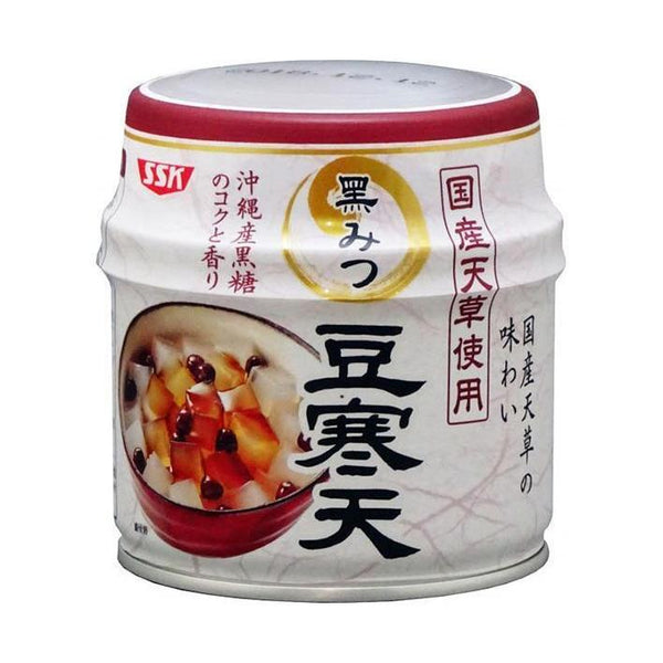 230g×1個 清水食品 国産天草使用 黒みつ豆寒天 0095
