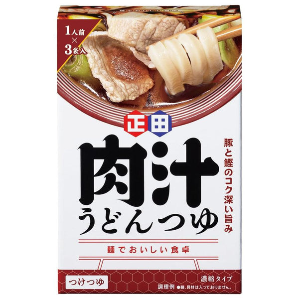 180g×1個 正田醤油 麺でおいしい食卓 肉汁うどんつゆ